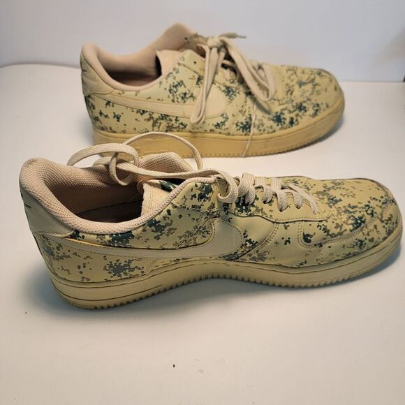 Nike Air Force 1 \'07 LV8 Team Gold/Camo Men\'s Basketball Shoes 823511-700 size 1 main image 5